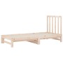 Dormeuse Estraibile 2x(90x200) cm Legno Massello di Pino