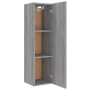 Set Mobili Porta TV 8pz Grigio Sonoma in Legno Multistrato