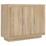 Credenza Rovere Sonoma 92x35x75 cm in Legno Multistrato