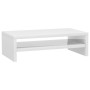 Supporto Monitor Bianco Lucido 42x24x13 cm in Legno Multistrato