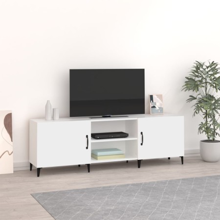 Mobile Porta TV Bianco 150x30x50 cm in Legno Multistrato