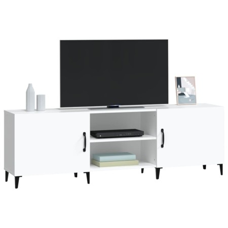 Mobile Porta TV Bianco 150x30x50 cm in Legno Multistrato