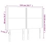 Testiere 4 pz Grigio Scuro 72x5x78/88 cm in Velluto