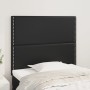 Testiere 2 pz Nere 100x5x78/88 cm in Similpelle
