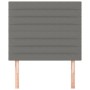 Testiere 2 pz Grigio Scuro 100x5x78/88 cm in Tessuto