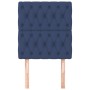 Testiera 2 pz Blu 80 x 7 x 78/88cm in Tessuto