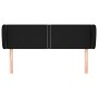 Testiera ad Orecchio Nera 147x23x78/88 cm in Tessuto
