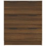 Credenza Rovere Marrone 60x30x70 cm in Legno Multistrato