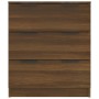 Credenza Rovere Marrone 60x30x70 cm in Legno Multistrato