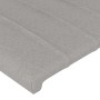 Testiera ad Orecchio Grigio Chiaro 147x23x78/88 cm in Tessuto