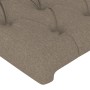 Testiera ad Orecchio Tortora 93x23x118/128 cm in Tessuto