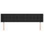 Testiera ad Orecchio Nera 183x16x78/88 cm in Similpelle