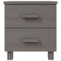 Comodini HAMAR 2 pz Grigio Chiaro 40x35x44,5 cm Legno di Pino