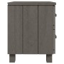 Comodini HAMAR 2 pz Grigio Chiaro 40x35x44,5 cm Legno di Pino