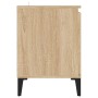 Mobile TV con Gambe in Metallo Rovere Sonoma 103,5x35x50 cm