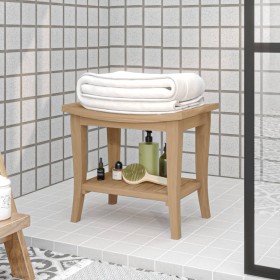 Tavolino da Bagno 50x35x45 cm in Legno Massello di Teak