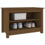 Scarpiera Miele 70x38x45,5 cm in Legno Massello di Pino