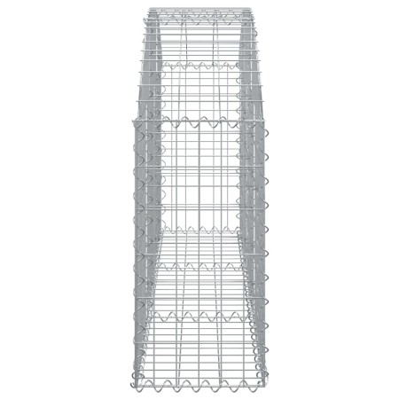 Cesto Gabbione ad Arco 150x30x60/80 cm Ferro Zincato