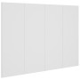 Testiera per Letto Bianca 120x1,5x80 cm in Legno Multistrato