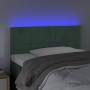 Testiera a LED Verde Scuro 80x5x78/88 cm in Velluto