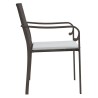 Sedie da Giardino con Cuscini 6pz Marroni 56x59x84cm Polyrattan