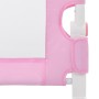 Sponde Letto di Sicurezza per Bambini Rosa 180x42cm Poliestere