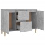 Credenza Grigio Cemento 103,5x35x70 cm in Legno Multistrato