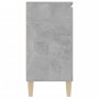 Credenza Grigio Cemento 103,5x35x70 cm in Legno Multistrato