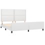 Giroletto con Testiera Bianco 180x200 cm in Similpelle