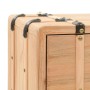 Comodino in Legno Massello di Abete 50x35x57 cm