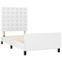 Giroletto con Testiera Bianco 90x190 cm in Similpelle