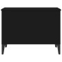 Tavolino da Salotto Nero 60x44,5x45 cm in Legno Multistrato