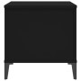 Tavolino da Salotto Nero 60x44,5x45 cm in Legno Multistrato