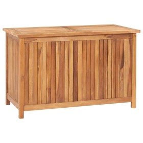 Baule da Giardino 90x50x58 cm in Legno Massello di Teak