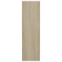 Scarpiere a Muro 4pz Rovere Sonoma 60x18x60cm Legno Multistrato