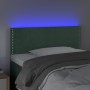 Testiera a LED Verde Scuro 100x5x78/88 cm in Velluto