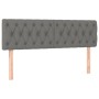 Giroletto a Molle con Materasso Grigio Scuro 160x200 cm Tessuto