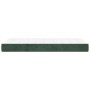 Materasso a Molle Verde Scuro 90x200x20 cm in Velluto