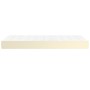Materasso a Molle Crema 100x200x20 cm in Similpelle