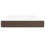 Materasso a Molle Marrone 120x200x20 cm in Similpelle