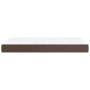 Materasso a Molle Marrone 120x200x20 cm in Similpelle