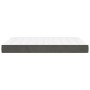 Materasso a Molle Grigio Scuro 140x200x20 cm in Velluto