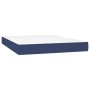 Materasso a Molle Insacchettate Blu 140x200x20 cm in Tessuto