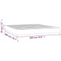 Materasso a Molle Grigio Scuro 180x200x20 cm in Velluto