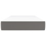 Materasso a Molle Grigio 90x190x20 cm in Similpelle