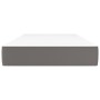 Materasso a Molle Grigio 100x200x20 cm in Similpelle