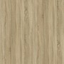 Tavolino Rovere Sonoma 100x45x45 cm Legno Multistrato e Ferro