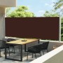 Tenda Laterale Retrattile per Patio 600x160 cm Marrone