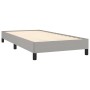 Letto a Molle Materasso e LED Grigio Chiaro 80x200 cm Tessuto