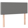 Letto a Molle Materasso e LED Grigio Scuro 80x200 cm in Tessuto